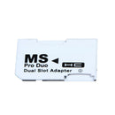 Dual slot Micro TF Card to MS Memory Stick Pro Duo Adapter Converter for PSP