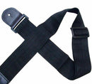 Black Adjustable Leather Ends Guitar Strap for Electric Acoustic Guitar Bassã€ ME