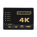5 Ports HDMI 4K Switcher Selector Splitter Hub iR Remote For HDTV 3840p New