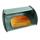 Metal Bread Box Bread Bin Storage Roll Top Lid for Bakery Restaurant Durable