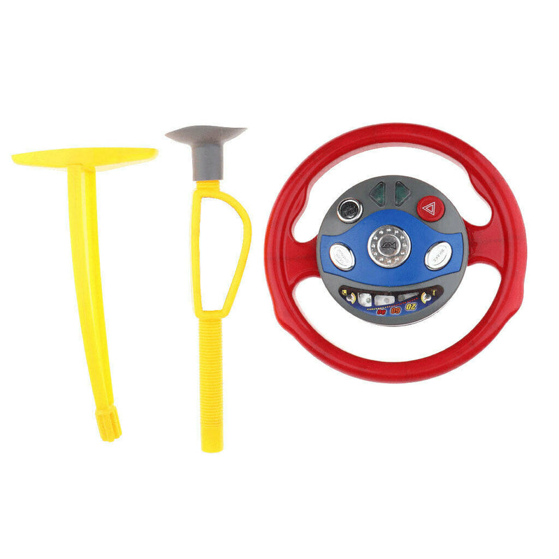 Electric Driving Steering Wheel for Kids Car Rear Seat Toys Baby Children Driver