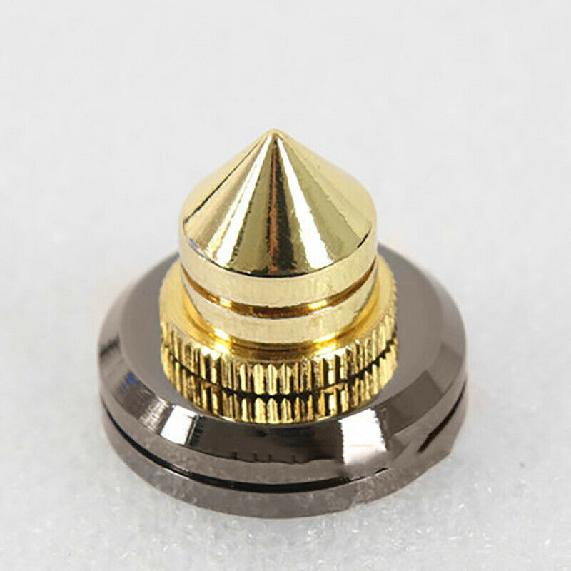 2Set Speaker Spike Isolation Feet Cone Pad CD Spikes Turntable Amp HiFi Kit QBN