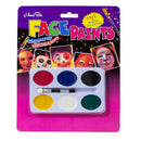 Painting Palette 6 Colors Face Body Makeup for Halloween Party U3N1