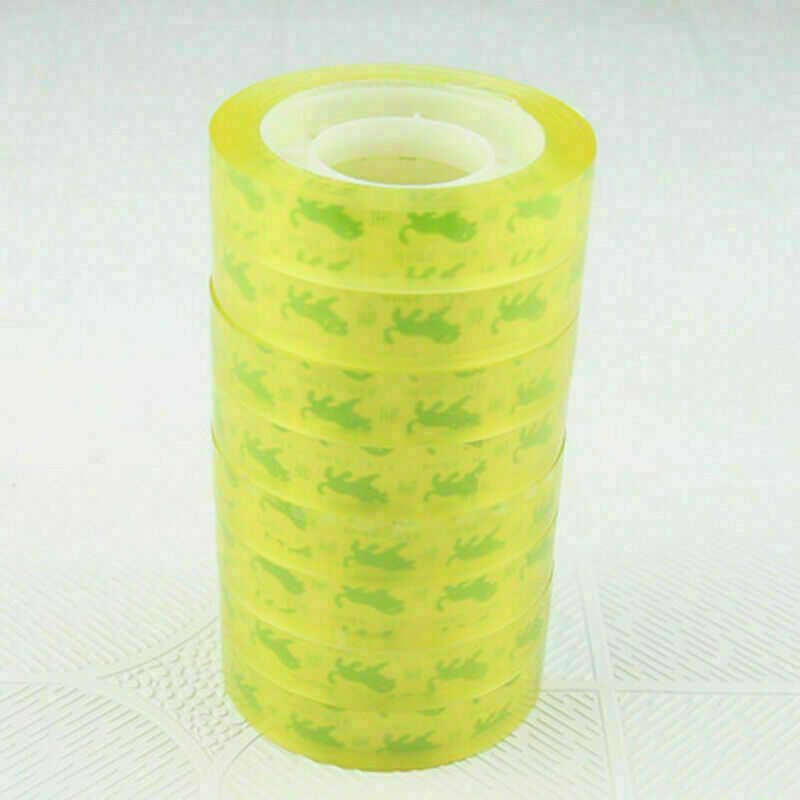 5 Rolls 12mm x 30m Clear Packing Sticky Tape Supply X4I4 U8L9 Q4M7