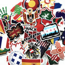 52pcs Classic National Flags Stickers Toys for Children In Countries Travel Map