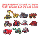 11 Pcs Mini Car Truck Patches For Clothing Applique Clothes Embroidered Sewing U