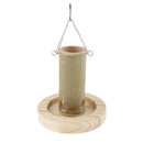 Natural Cylinder Shape Bird Feeder Innovative Automatically Pet Feeder