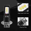 2Pcs H3 High Power CSP-6 LED 6500K White Fog Driving Light Bulbs Practical N7P9
