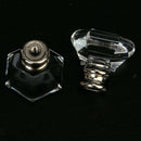 2Pcs Acrylic Drawer Knob Cabinet Closet Funiture Door Decor Pull Handle