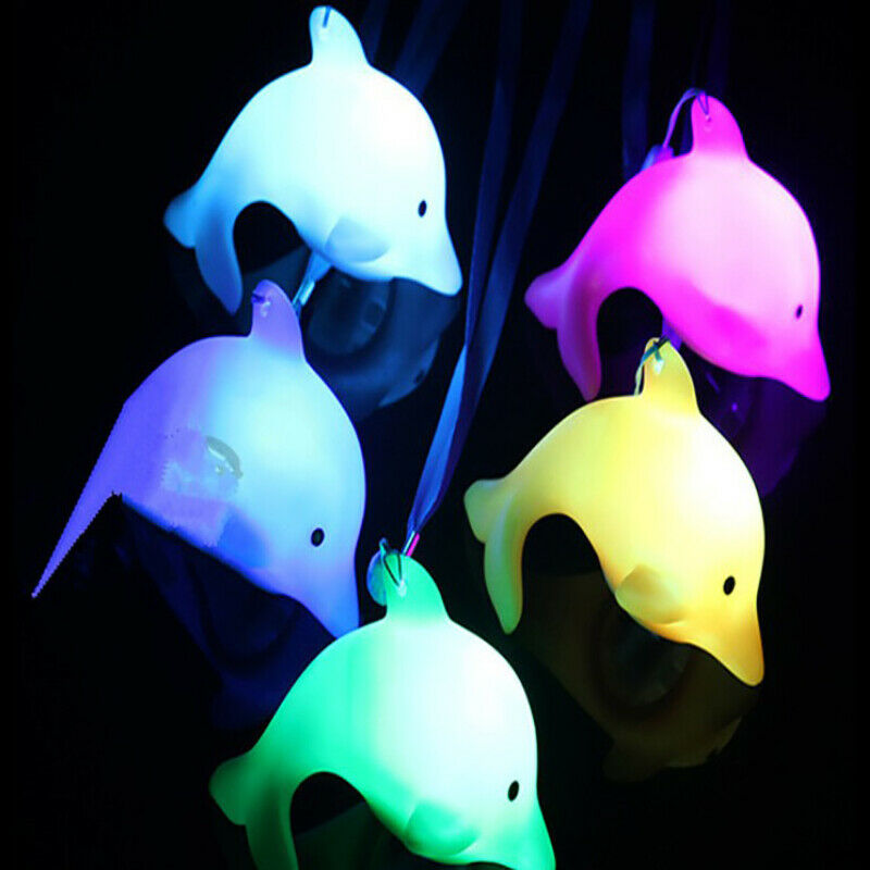 Baby Water Flashing Floating Dolphins Kids Beach Play Toys For BathroomJR