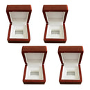 4Pcs Wood Velvet  Cufflinks Jewelry Display