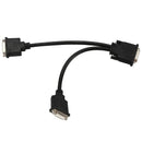 DMS-59 Male to 2 Dual Link DVI-I 24+5 Pin Splitter Adapter Cable E3J4