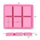 6 Cavity Silicone Rectangle Soap Mould Homemade DIY Mold Making Cake X W7K0
