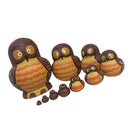 10pieces Cute Cartoon Owl Pattern Wooden