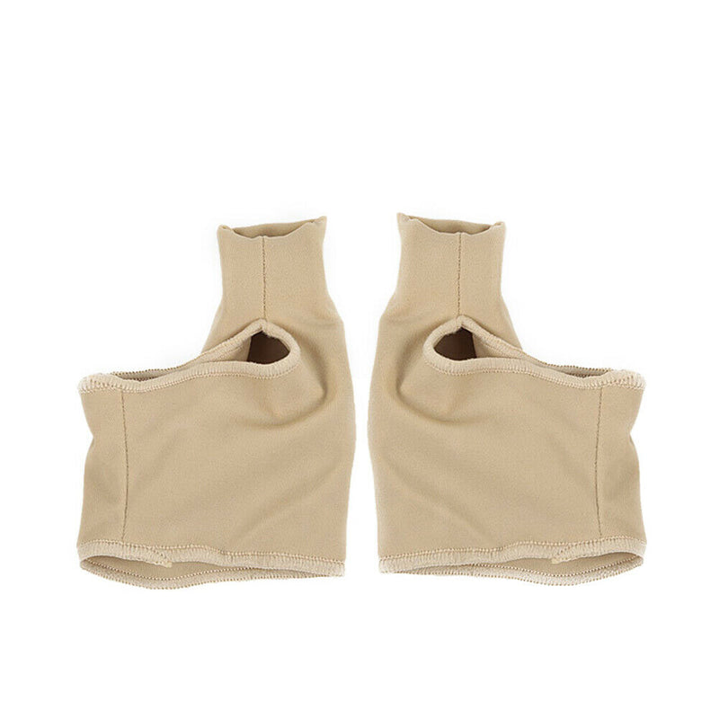 2pcs Bunion Protector Toe Straightener Hallux Valgus Corrector (L)(Beige)