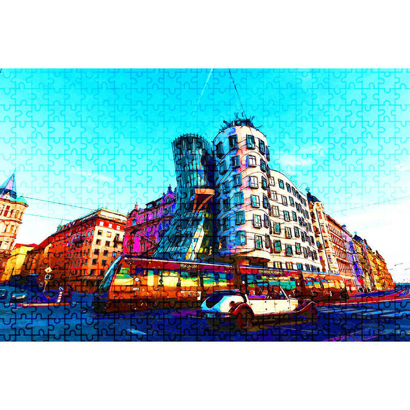 Colorful Street View Paper Puzzles 1000pcs Adults Kids Jigsaw Assemble Toys