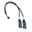 9-pin(10pin) Motherboard Header to 4x 9-pin(10pin) Male Y Spliter Extension