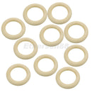 10x Unfinished Wooden Ring Loop Circles for Jewelry Making Kids Crafts 50mm