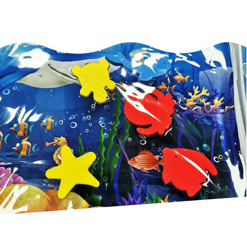 Ocean Fish Baby Inflatable Patted Pad PVC Crawling Water Cushion Play Mat