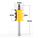 2 Pieces Alloy Reversible Finger Joint,for woodworking,Cutting Depth 3/16 inch