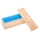 2PCS Silicone Soap Molds Kit Wood Box for Handmade Soap Cake Making 42oz