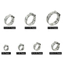 304 Stainless Steel Single Ear Non-Steel Hose Clamp Classification Kit, 128