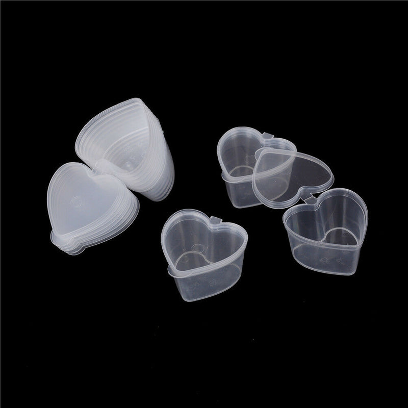 10pc 50ml Slime Mud Storage Container Organizer Box With Lid For Light Clay JR