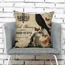 Retro Pattern Linen Pillowcase Soft Throw Pillow Case Sofa Car Cushion (1)