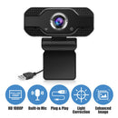 2MP 1080P HD USB Webcam Live Online Portable Web Camera with Microphone