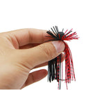 4Pcs 10G Beard Fishing Lures Fly Rubber Swim Bass Hook Bait Artificial Simu
