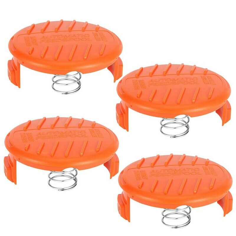 8-Pack RC-100-P Replacement Spool Cap Covers and Spring for Black-Decker AF