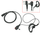 Black Ear Hook Design Headset Earphone Earpiece 2 Pin for Kenwood Walkie  HVP