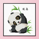 50x50cm Needlework Canvas DIY Cross Stitch 11CT Stamp Baby Panda Kit (4098)