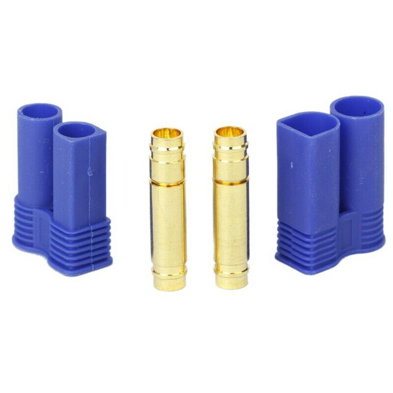 5 Pairs of EC5 Banana Plug Bullet Connector Female+Male for RC ESC LIPO Batt H6