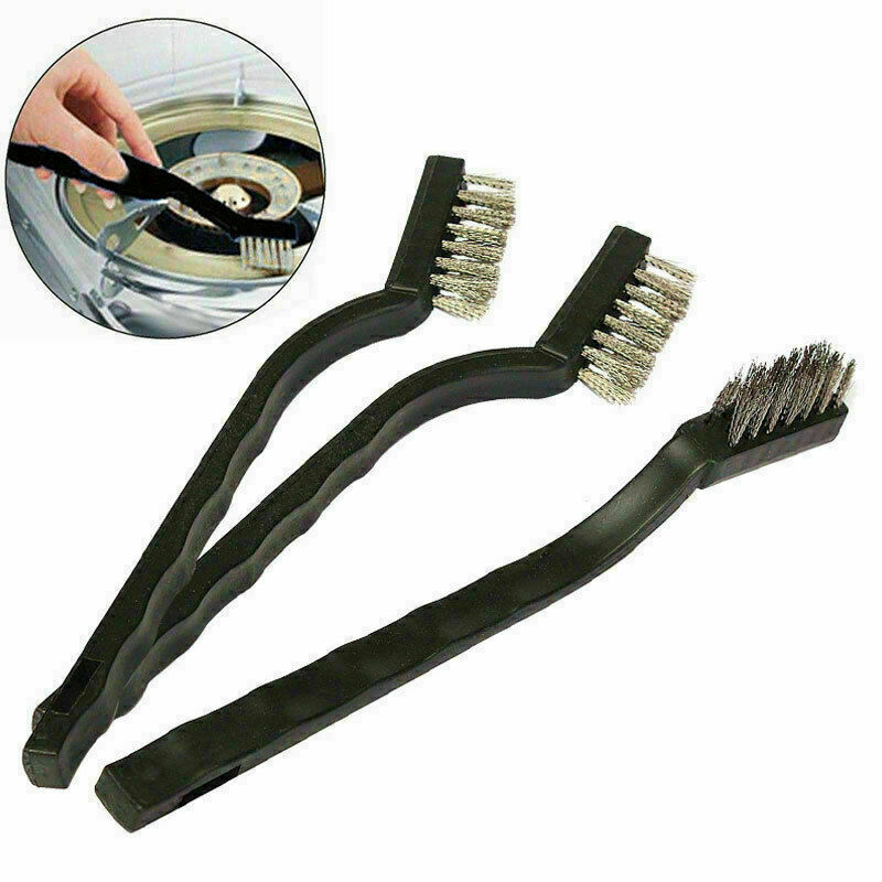 1Pc Steel Brush Small Cleaning Brushes Wire Rust Sparks Scrub 180mm H0O7 U J7C0