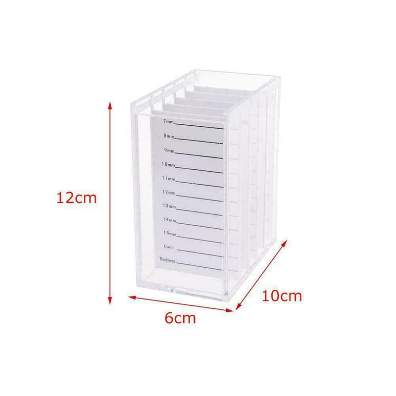 5 Layers Acrylic Eyelash Display Holder Panels Lashes New Extension Storage D4A4