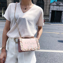 Flowers Women bag New handbag High quality PU Leather Sweet Girl Square bag