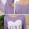 Womens Pajama Sleepwear Nightwear Set Long Sleeve Round Neck Tops Stripe Pants