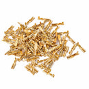 100pcs 2.8mm Brass Crimp Terminal Female Spade Connectors with Insulating Sleeve