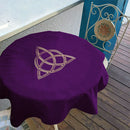 Velvet Tarot Cloth Wicca Pentacle Sun for Tarot Cards Parts Purple 60x60