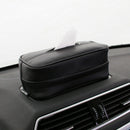 Leather Tissue Box Cover Car Back Seat Headrest Paper Napkin Holder Organiser