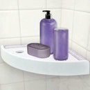 Bathroom Triangular Shower Shelf Corner Bath Storage Organizer White Rack F5I7