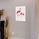 Unframed Modern Art Canvas Oil Painting Nordic Pink Flamingo Print Decor S