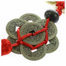 Fashion Feng Shui Chinese Knot Tassel China Mascot Lucky Charm Ancient Coin Z3A3
