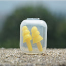 Hot Random Silicone Ear Plugs Anti Noise Hearing Protection Earplugs 1Pair + Box