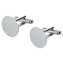 10 Mens Cufflinks Cuff Link Backs Blanks Findings 0.63" V9J4