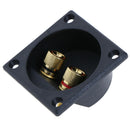 Stereo screw cup connectors subwoofer plugs 2-way speaker box ME