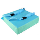 Faux Leather Portable Kids Dining Chair Booster Cushion Seat Pad 3" Blue