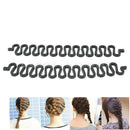 2x Plastic Magic French Hair Twist Braiding Tool Styling Bun Maker Roller NII