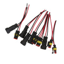 5 Kit 2 Pin / Way Sealed Waterproof Connector Plug With 10cm